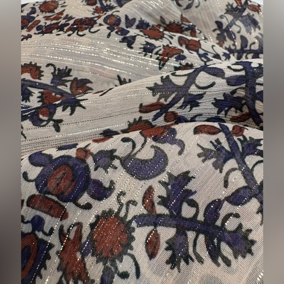 Anthropologie Floreat, Zharah Paisley Boho Peasant Minidress, Size XS - Picture 9 of 14